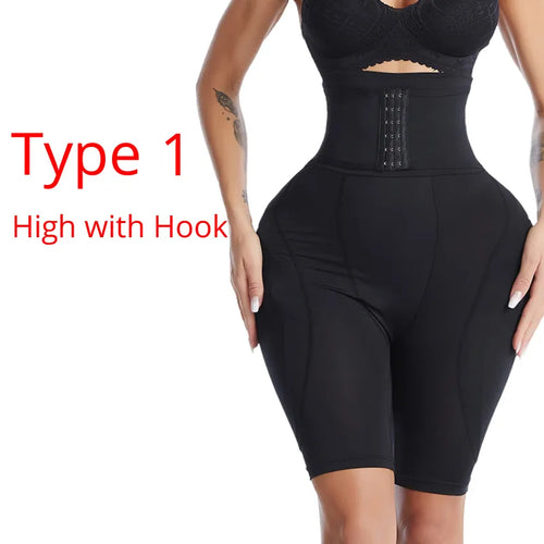 High Waist Trainer Body Shaper Padded Panty Buttock Booty Hip Enhancer