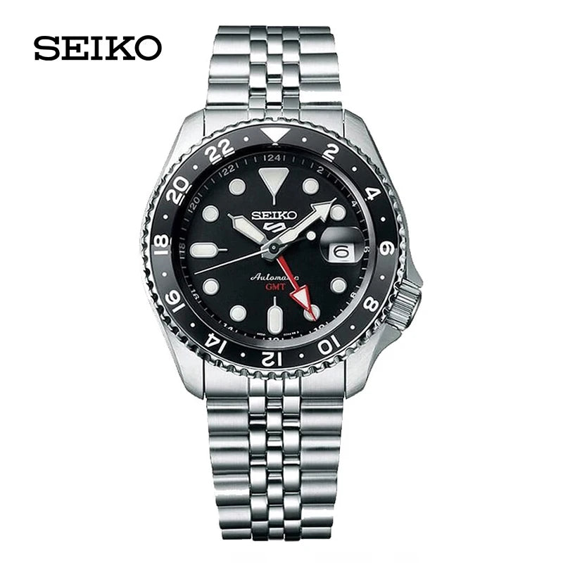 Original Seiko mechanical watch 10bar waterproof GMT Sports Wrist watch Luminou Reloj Hombre SSK003K1