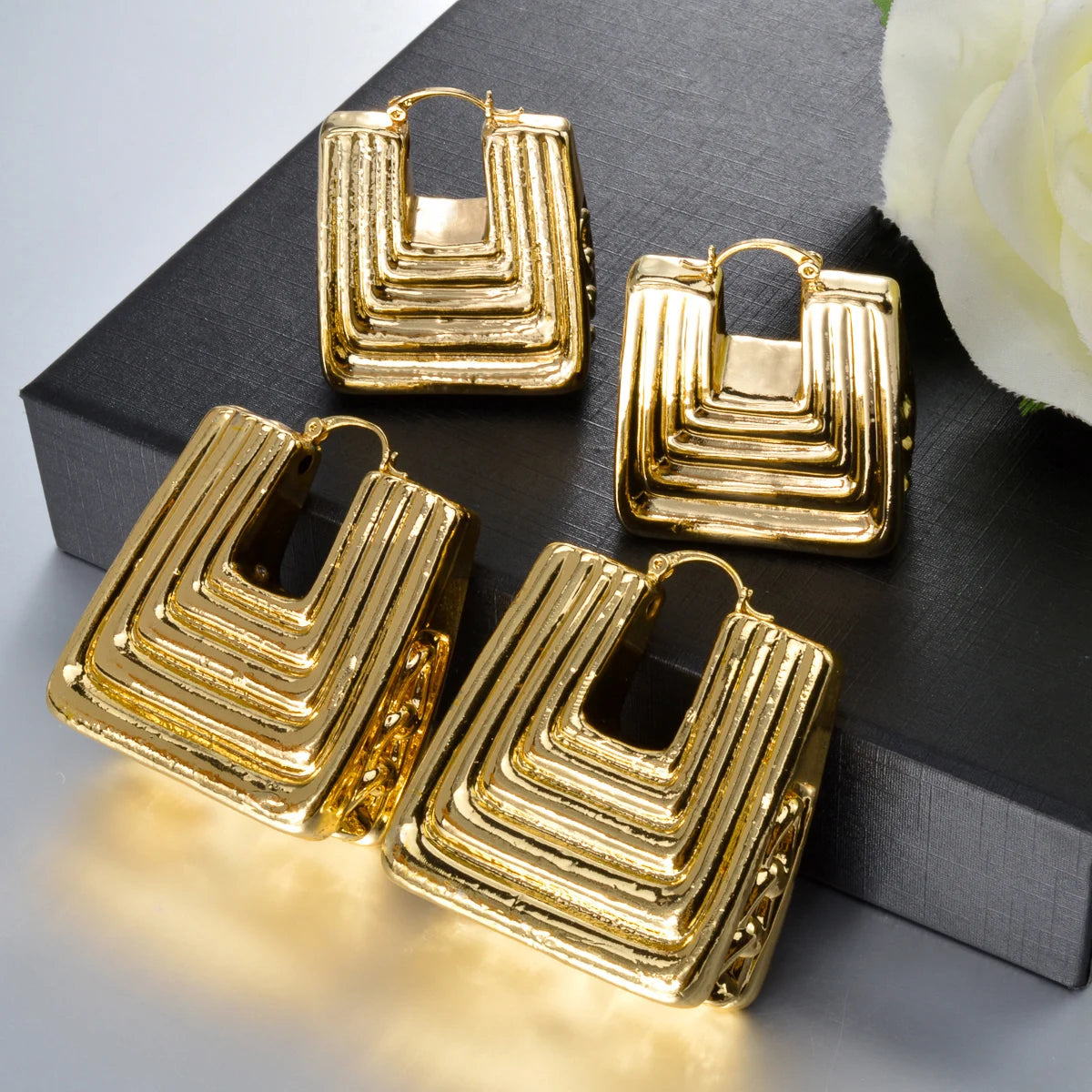 Jewellery Fashion Trapezoid Earrings