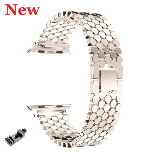 Women Stainless Steel Strap For Apple Watch Ultra 49mm 38mm 42 40 44mm