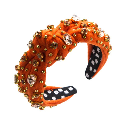 European and American Fashion New Rhinestone Hair Band Pure Hand Sewn