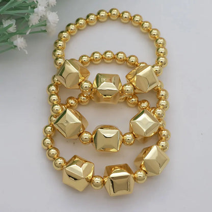 Hot Sale Classic Tricolor Gold Plated Bracelet Women Luxury Party