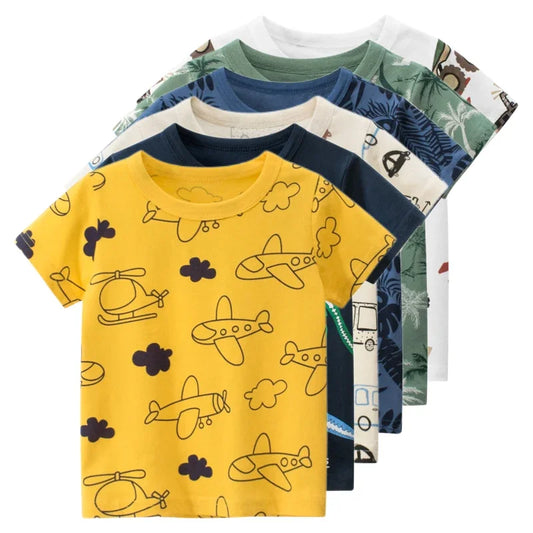 Children's T-Shirt for Boys Girls Kids Shirts Baby Short Sleeve