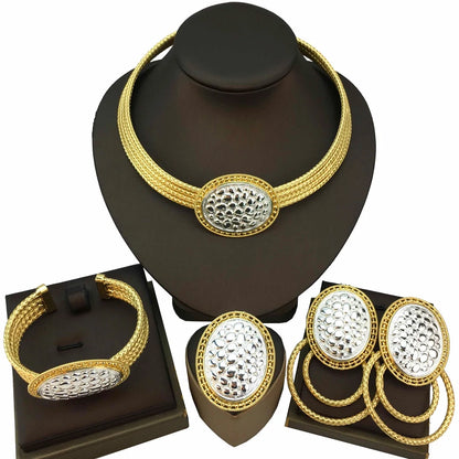 Fashion Jewelry Sets for Women African Nigerian Bridal Wedding Costume