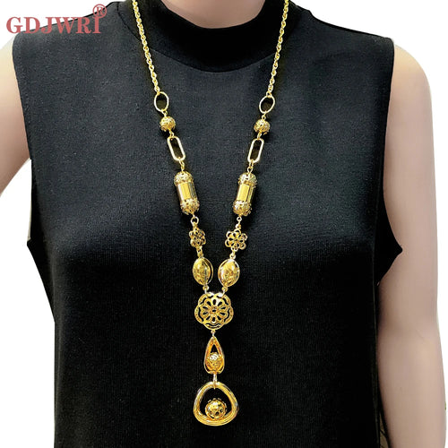 Long Three Layers Trendy For Women Jewelry Statement Necklace