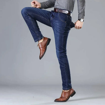 Autumn and Winter Stretch Men's Jeans Men's Style Straight and