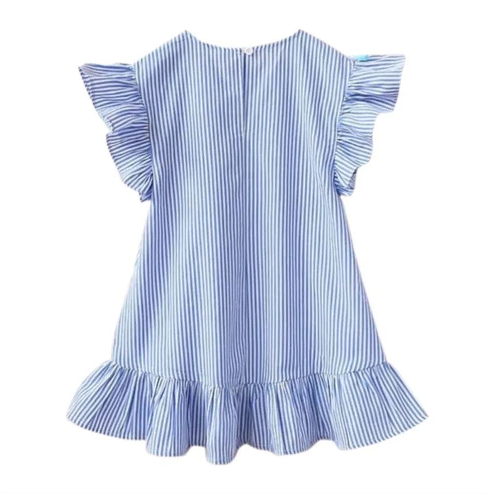 New Kids Dresses for Girls Clothes Summer Girl Stripe Princess Dress