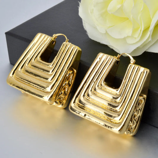 Jewellery Fashion Trapezoid Earrings