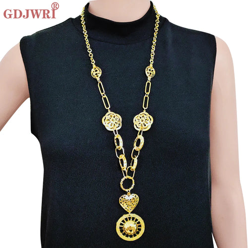 Long Three Layers Trendy For Women Jewelry Statement Necklace