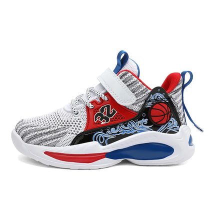 New Kids Sneakers Breathable Basketball Shoes Shock-Absorbant