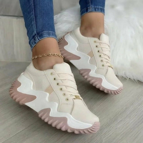 Women's Sneakers Thick Bottom Canvas Casual Shoes