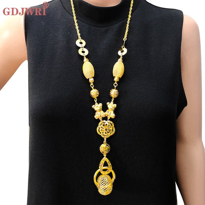 Long Three Layers Trendy For Women Jewelry Statement Necklace