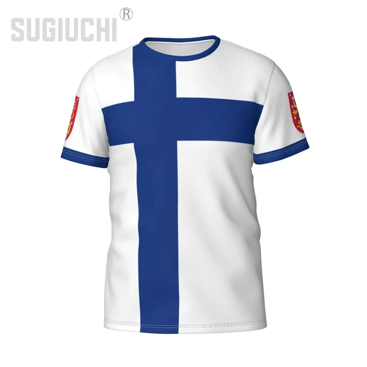 Custom Name Number Finland Flag Emblem 3D T-shirts For Men Women Tees