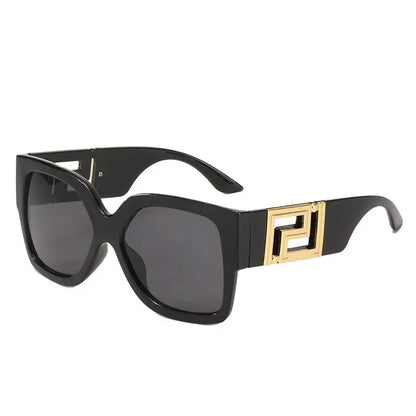 Sunglasses Men Women Vintage Oversize Trendy Square Gradient Shades