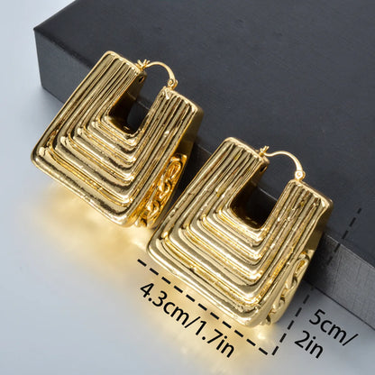 Jewellery Fashion Trapezoid Earrings