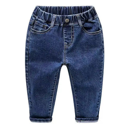 Kids Boys Jeans 2023 Spring And Autumn New Fashionable Elastic