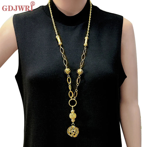 Long Three Layers Trendy For Women Jewelry Statement Necklace