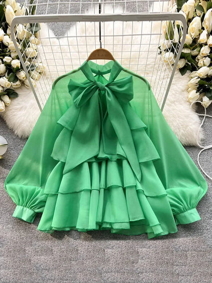 French Spring Summer New Style Ruffles Edge Gentle Sweet Style