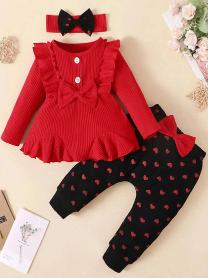 0-2 Year Old Newborn Baby Gilr Spring and Autumn Round Neck Long