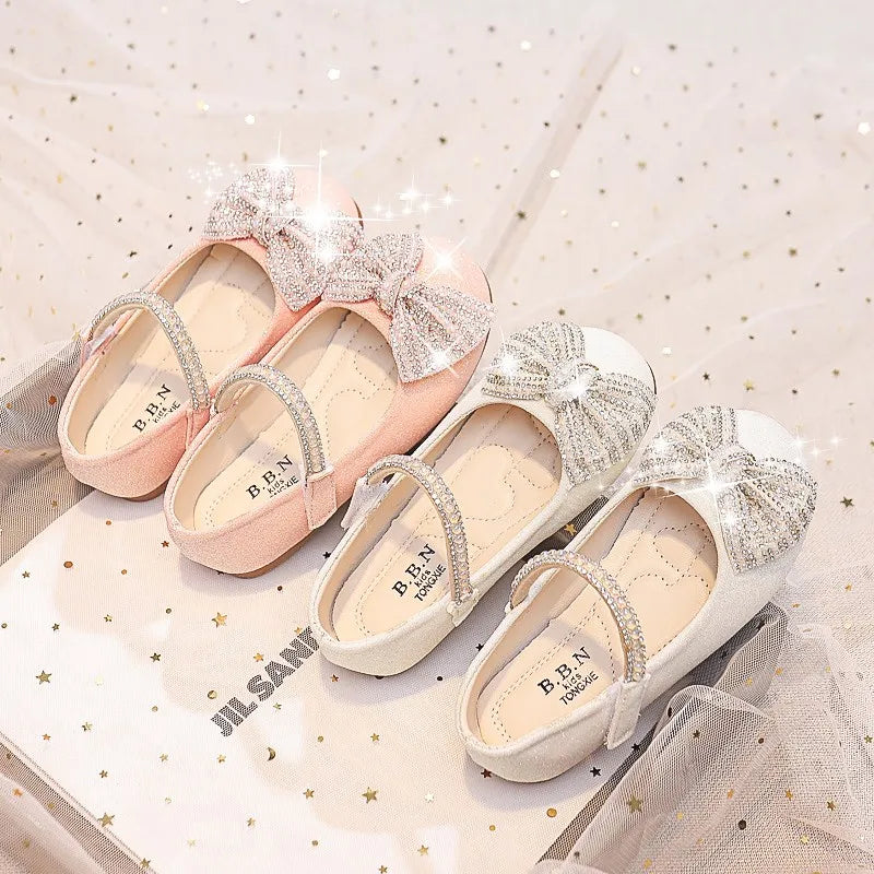 Children Mary Janes for Party Wedding Shows Girls Flats Shiny