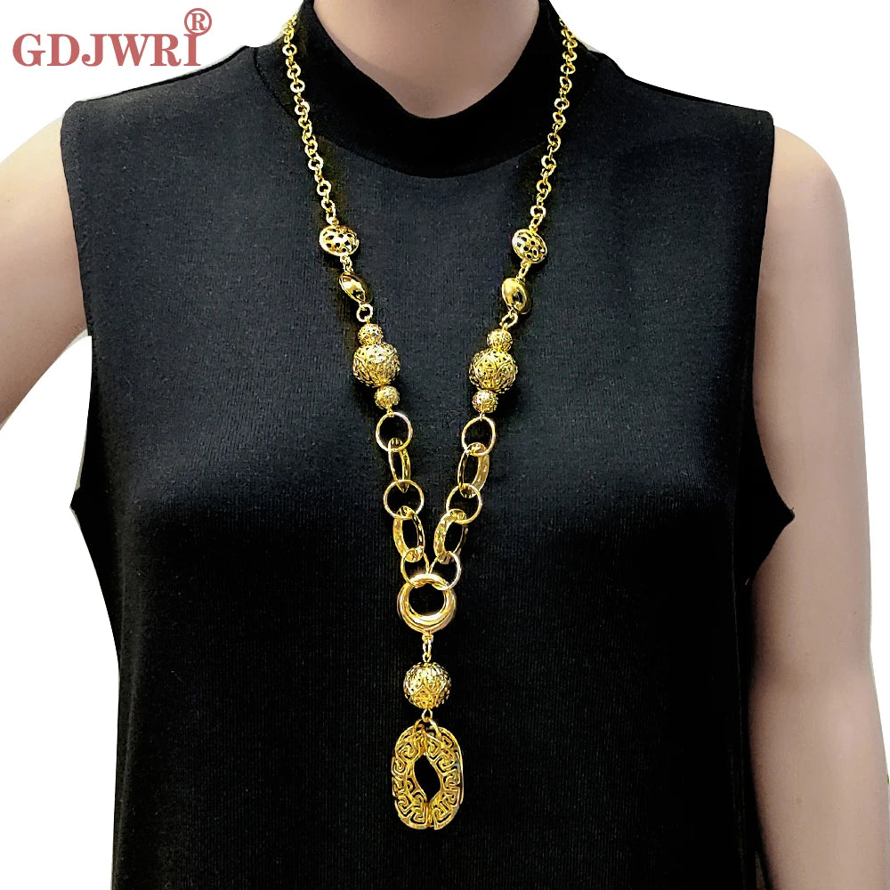 Long Three Layers Trendy For Women Jewelry Statement Necklace