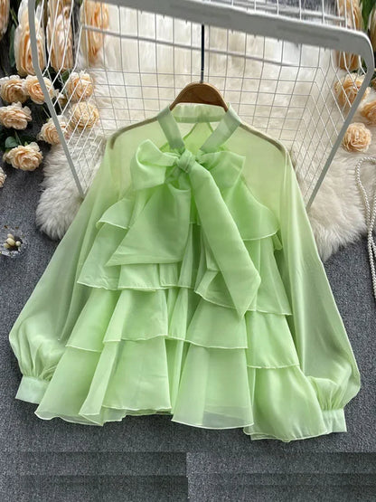 French Spring Summer New Style Ruffles Edge Gentle Sweet Style