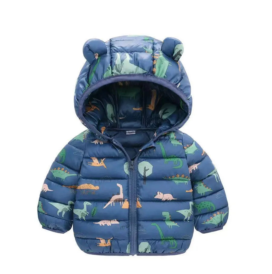 Kid Clothes Children Down Coat Mid-length Long Sleeve Boys Girls Puffer Jackets Thicking Warm Children Jacket Coats Winter Parka