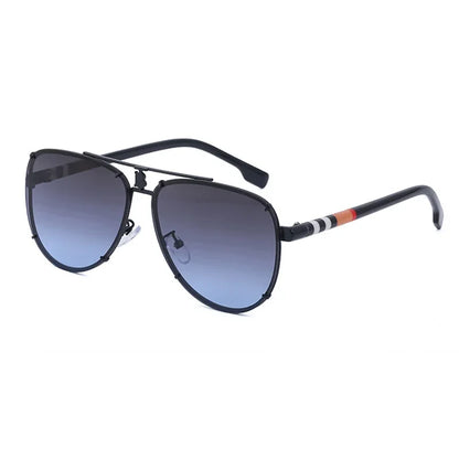 2024 New Arrival Men's Luxury Retro Stripe Style Sunglasses Women Brand Design Double Beam Cool Driving Sun Glasses Oculos Gafas