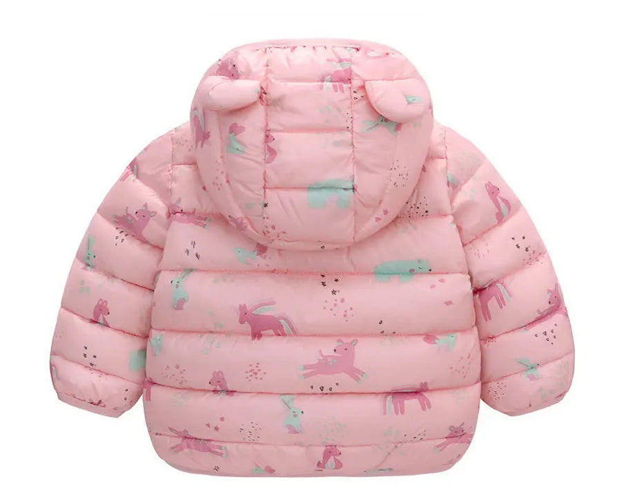 Kid Clothes Children Down Coat Mid-length Long Sleeve Boys Girls Puffer Jackets Thicking Warm Children Jacket Coats Winter Parka