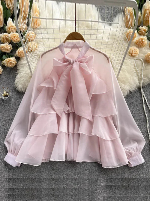 French Spring Summer New Style Ruffles Edge Gentle Sweet Style