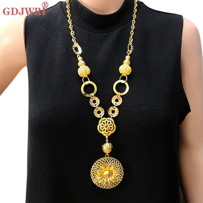 Long Three Layers Trendy For Women Jewelry Statement Necklace