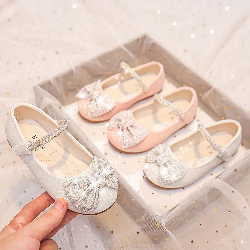 Children Mary Janes for Party Wedding Shows Girls Flats Shiny