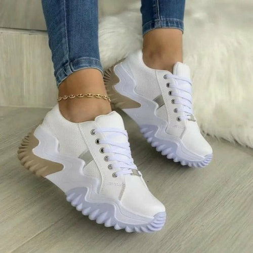 Women's Sneakers Thick Bottom Canvas Casual Shoes