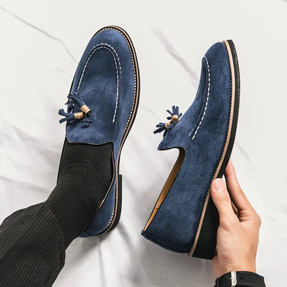 Elegant Shoes Men Classic Dress Loafers Men Brand Shoes Tassel