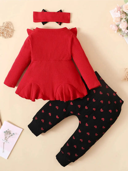 0-2 Year Old Newborn Baby Gilr Spring and Autumn Round Neck Long