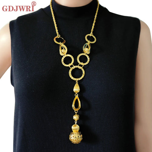 Long Three Layers Trendy For Women Jewelry Statement Necklace