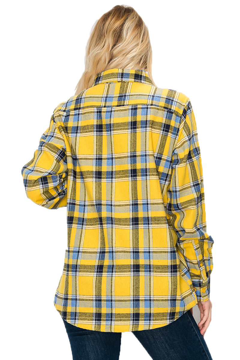 Oversize Boyfriend Plaid Checkered Flannel