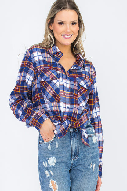 Oversize Boyfriend Plaid Checkered Flannel