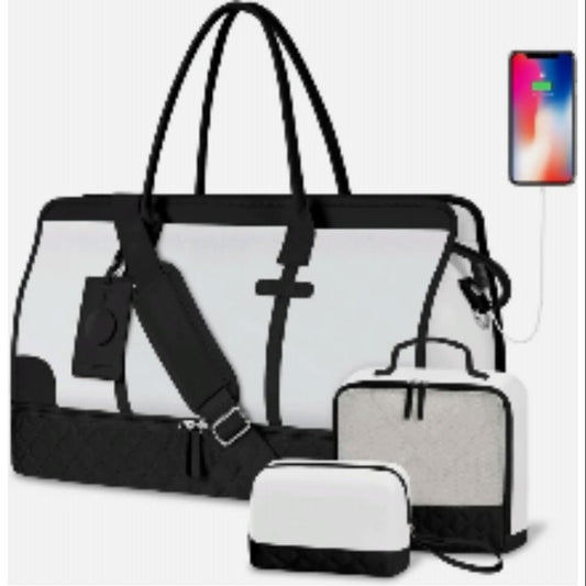 Lady sport luggage handbag, 3 pcs set