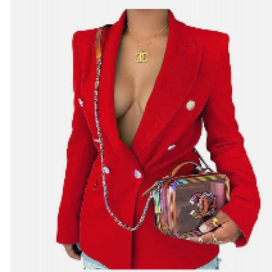 Fashion long sleeve plus size blazer