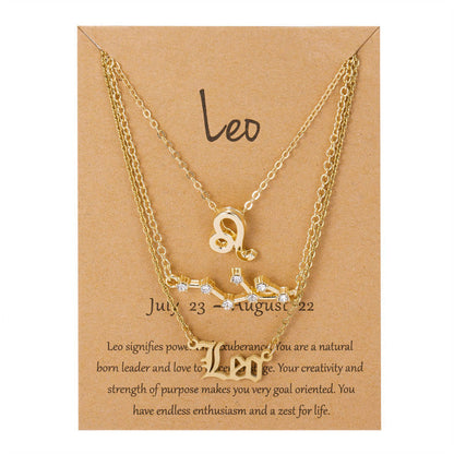 Zodiac Sign Pendant Necklace