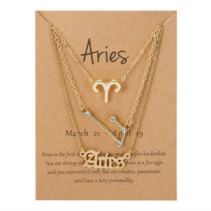 Zodiac Sign Pendant Necklace