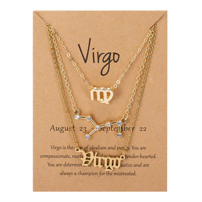 Zodiac Sign Pendant Necklace